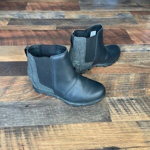 Sorel Black Ankle Boots